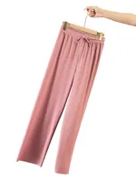 Ice Silk Wide-Leg Pants For Women  Spring And Summer Thin Slimming Loose Dose Breathable Small Straight Casual Floor Pants main image 2
