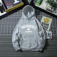 Letter Printed Pullover Fleece Hooded Sweater Women's  Autumn And Winter New New Style Loose All-match Long-sleeved Top main image 1