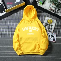 Letter Printed Pullover Fleece Hooded Sweater Women's  Autumn And Winter New New Style Loose All-match Long-sleeved Top main image 2