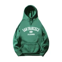 Letter Printed Pullover Fleece Hooded Sweater Women's  Autumn And Winter New New Style Loose All-match Long-sleeved Top main image 5