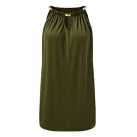 Summer Foreign Trade Fashion New Women's Dress Sleeveless Neck Solid Color Casual Sequin Slim Fit Dress main image 5
