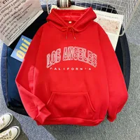 Wholesale Autumn And Winter Sweater Women's Fleece-lined Hooded Pullover Loose Printed Plus Size Velvet Coat Ins Trendy Women main image 3