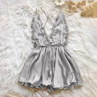 Foreign Trade Sexy Dress Deep V-Neck Hanging Neck Tether Backless Lingerie  Fashion Dress Pants main image 3