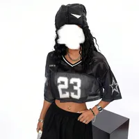 Oversize Ball Suit  Summer Fresh Hollow Street Spice Girl Style Top Y2K Women's Clothing main image 3