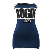 A502DS  Foreign Trade  Summer New Fashion Letter Printing Tube-like Sexy Short Slim-fit Dress main image 5