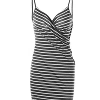 Wish   Explosions Sexy Beach Dress Wrap Dress Vacation Dress Striped Strap Dress main image 5