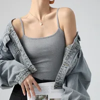 TikTok Explosive Bottoming Vest Small Sling Women's Suit With Inner Cover Auxilum Thread Spring And Autumn Summer Outer Wear Top main image 2