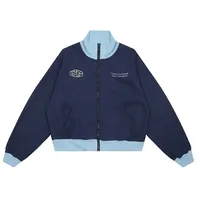 Jiayiku Fashion Brand  Autumn New American Retro Embroidered Contrast Color Stitching Baseball Suit Jacket Short Jacket main image 1