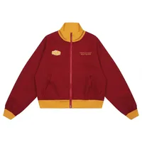 Jiayiku Fashion Brand  Autumn New American Retro Embroidered Contrast Color Stitching Baseball Suit Jacket Short Jacket main image 2