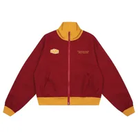 Jiayiku Fashion Brand  Autumn New American Retro Embroidered Contrast Color Stitching Baseball Suit Jacket Short Jacket sku image 3