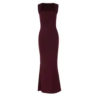 P006DS Europe And The United States  Fashion Temperament Slim Square Collar Sleeveless Waist Slim Hip Dress Dress main image 5