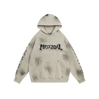 Jiayiku Men's  Waste Earth Style American-style Washed Heavy Hoodie Autumn And Winter New Cloth Embroidered Hooded Sweater sku image 1