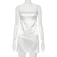 Wish Explosions Foreign Trade Women's Summer New Sling Backless Strap Elegant High Split Sexy  Dress sku image 3