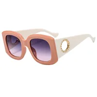 Large Frame  Men's And Women's All-match Fashion Sunglasses 9579 Ring Diamond  Sunglasses main image 3