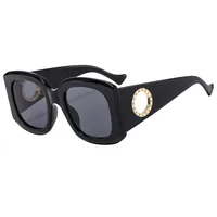 Large Frame  Men's And Women's All-match Fashion Sunglasses 9579 Ring Diamond  Sunglasses main image 5