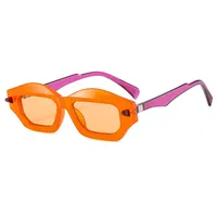 Textured Personalized Sunglasses Men And Women's All-match Fashion Casual Sunglasses   Modern Glasses 3954 sku image 4