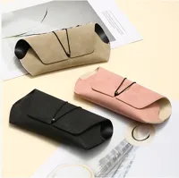 Factory Wholesale High Color Value Lanyard Single Nail Soft Bag Sunglasses Box Fashion PU Portable Storage Glasses Box main image 2