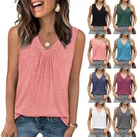 Spring And Summer  New   Foreign Trade Independent Station Sleeveless Sling Women's  Casual Top Women's Clothing main image 1