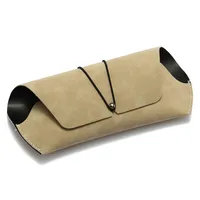Factory Wholesale High Color Value Lanyard Single Nail Soft Bag Sunglasses Box Fashion PU Portable Storage Glasses Box sku image 3