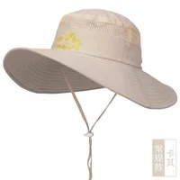Fisherman Hat Men's Summer Outdoor Travel Sunshade Hat Anti-ultraviolet Fishing Face-shading Sunscreen Hat Big Cornice Sun Hat sku image 2