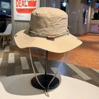 New Outdoor Embroidered Fisherman Hat Men's And Women's Camping Mountaineering Sunshade Hat Fishing Sunscreen Western Cowboy Hat Series sku image 22