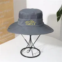 New Outdoor Embroidered Fisherman Hat Men's And Women's Camping Mountaineering Sunshade Hat Fishing Sunscreen Western Cowboy Hat Series sku image 3