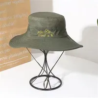 New Outdoor Embroidered Fisherman Hat Men's And Women's Camping Mountaineering Sunshade Hat Fishing Sunscreen Western Cowboy Hat Series sku image 5
