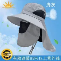 New Outdoor Embroidered Fisherman Hat Men's And Women's Camping Mountaineering Sunshade Hat Fishing Sunscreen Western Cowboy Hat Series sku image 7