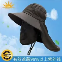 New Outdoor Embroidered Fisherman Hat Men's And Women's Camping Mountaineering Sunshade Hat Fishing Sunscreen Western Cowboy Hat Series sku image 8