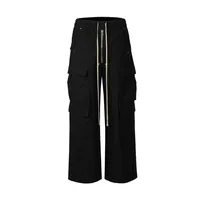 Jiayiku Fashion Brand Chic American Street RO Style Wide Leg Overalls Men's New Multi-pocket Design Loose Flared Pants main image 1