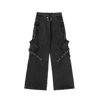 Jiayiku Men's Wear ∠ American-style High Street Trendy Cordwork Jeans Loose Straight Multi-pocket Zipper Casual Pants main image 4
