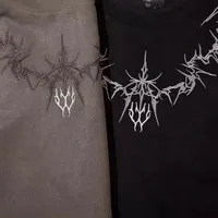Jiayiku   Street Fashion Brand Vest Suede Heavy Embroidery Summer New Loose Sleeveless T-shirt main image 3