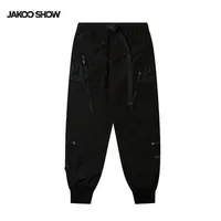 Jiayiku Men's Clothing Chinese Fashion Functional Style Overalls Dark Series Concealer Tactical Multi-pocket Ankle-tied Casual Pants main image 4