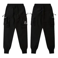 Jiayiku Men's Clothing Chinese Fashion Functional Style Overalls Dark Series Concealer Tactical Multi-pocket Ankle-tied Casual Pants main image 5