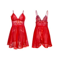 New   Sexy Lace Strap Mesh Nightdress Underwear Home Clothes Pajamas Source Wholesale 728 main image 5