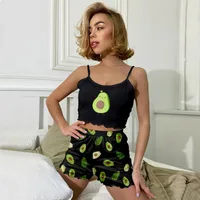 Wish Europe And The United States    Selling Printed Suspenders Tube Top Shorts Home Clothes main image 4