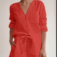 Women's Cotton Pajamas Europe And The United States,  Europe And The United States Pajamas Cotton Summer, Women's Summer Pajamas Cotton Gauze main image 3
