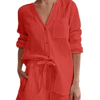 Women's Cotton Pajamas Europe And The United States,  Europe And The United States Pajamas Cotton Summer, Women's Summer Pajamas Cotton Gauze main image 5