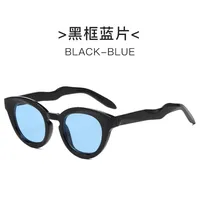 New New Fashion Oval Sunglasses Personalized Fashion Cat's Eye Sunglasses Internet Celebrity Street Photoshoot UV-proof Glasses sku image 2