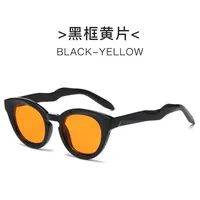 New New Fashion Oval Sunglasses Personalized Fashion Cat's Eye Sunglasses Internet Celebrity Street Photoshoot UV-proof Glasses sku image 4