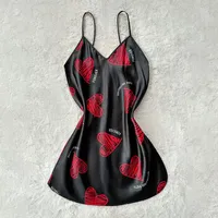 Style Suspenders Skirt Dress Ladies Love Summer Nightgown Silk Sexy Backless Nightgown Wholesale main image 2