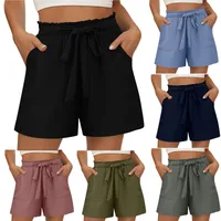 Women's Holiday Street Simple Style Classic Style Solid Color Shorts Shorts main image 1
