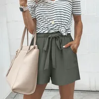 Women's Holiday Street Simple Style Classic Style Solid Color Shorts Shorts main image 3