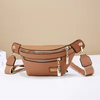 Elegant And Textured Waist Bag  New Fashion Versatile Women's Bag Casual Versatile Single Shoulder Crossbody Bag  Bags sku image 6