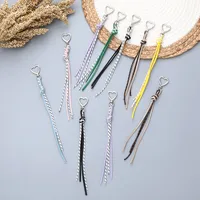 New Style Woven Leather Rope Keychain Pendant Simple All-match Miu Bag Hanging Accessories Short Mobile Phone Lanyard main image 1