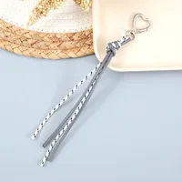 New Style Woven Leather Rope Keychain Pendant Simple All-match Miu Bag Hanging Accessories Short Mobile Phone Lanyard sku image 3