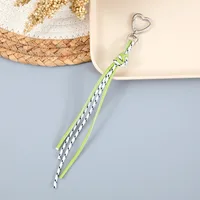 New Style Woven Leather Rope Keychain Pendant Simple All-match Miu Bag Hanging Accessories Short Mobile Phone Lanyard sku image 8
