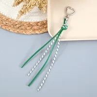 New Style Woven Leather Rope Keychain Pendant Simple All-match Miu Bag Hanging Accessories Short Mobile Phone Lanyard sku image 9