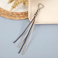 New Style Woven Leather Rope Keychain Pendant Simple All-match Miu Bag Hanging Accessories Short Mobile Phone Lanyard sku image 11