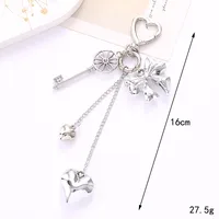 Hot Sale New Love Metal Keychain Pendant Bag Hanging Decorations Niche Y2K Mobile Phone Pendant Accessories main image 3